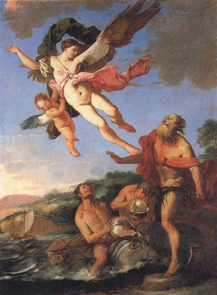 CAMPI, Giulio Neptune Pursuing Coronis oil painting picture